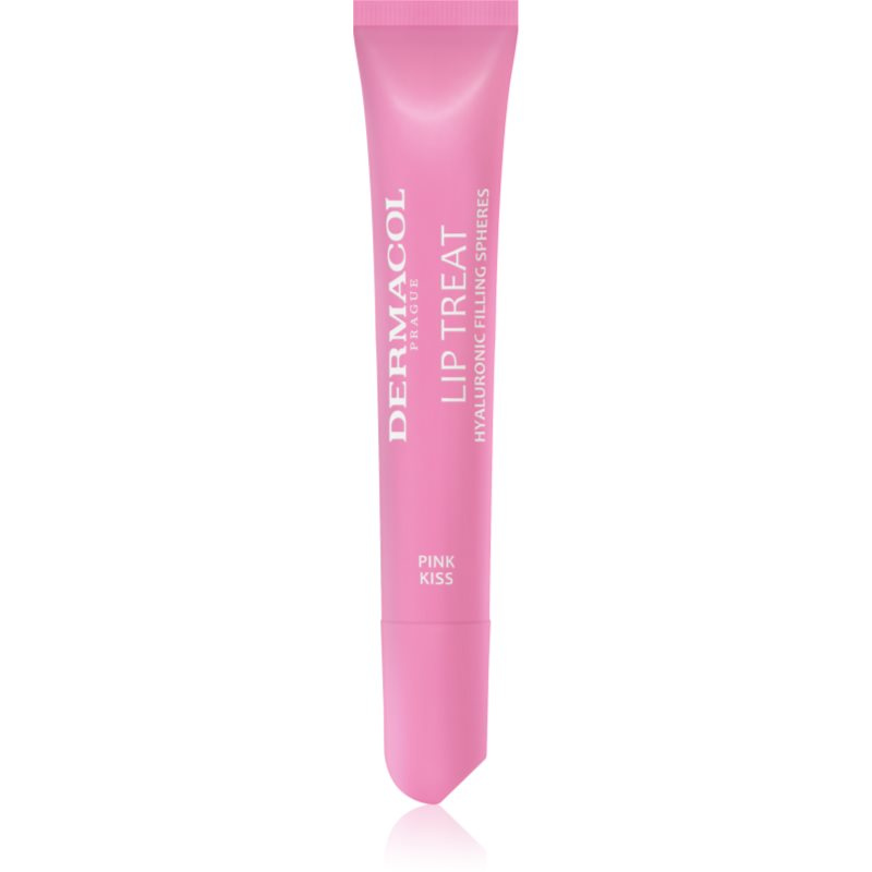 Dermacol Lip Treat hydratační lesk na rty odstín 5 Pink Kiss (Strawberries & Cream) 10 ml