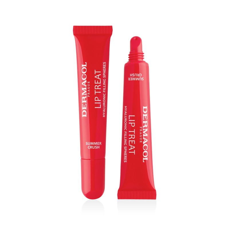 Dermacol Lip Treat hydratační lesk na rty odstín 7 Summer Crush (Melon Mix) 10 ml