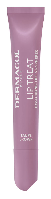 Dermacol Lip Treat hydratační lesk na rty odstín 9 Taupe Brown (Choco & Vanilla) 10 ml