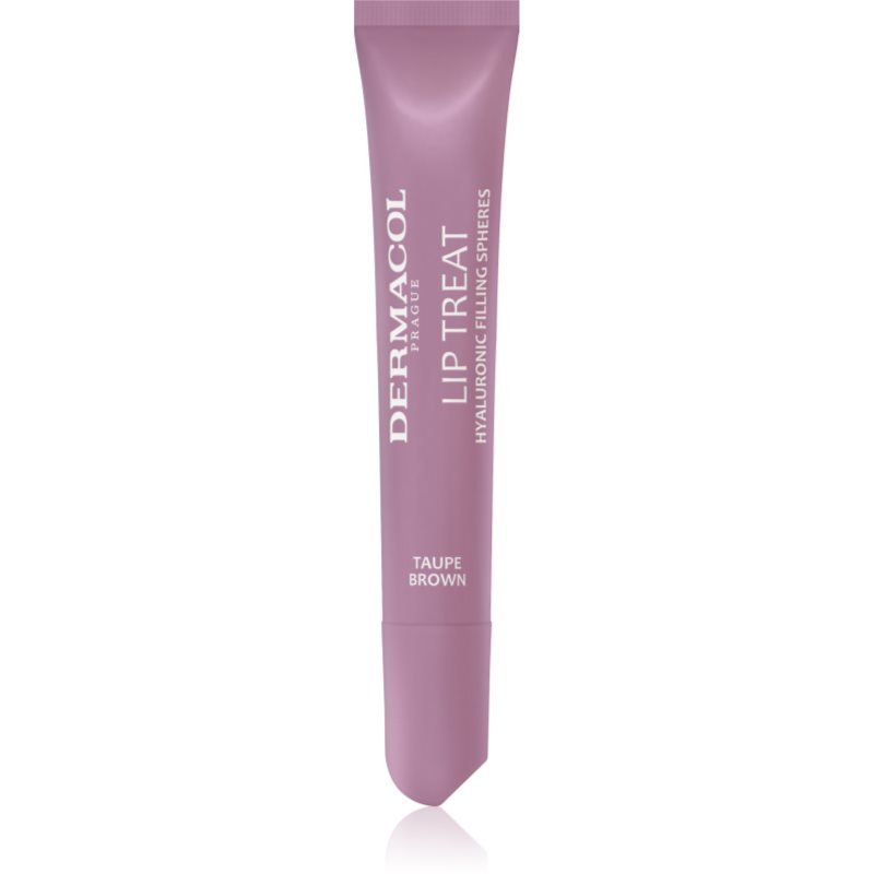 Dermacol Lip Treat hydratační lesk na rty odstín 9 Taupe Brown (Choco & Vanilla) 10 ml