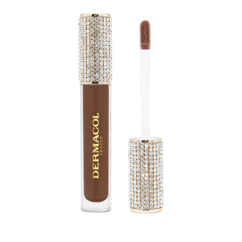 Dermacol Diamond Edition Peptide Lip Glaze pečující lesk na rty s peptidy odstín 06 Midnight 2.5 ml