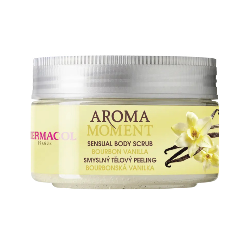 Dermacol Aroma Moment Vanilla Bourbon cukrový tělový peeling 200 g