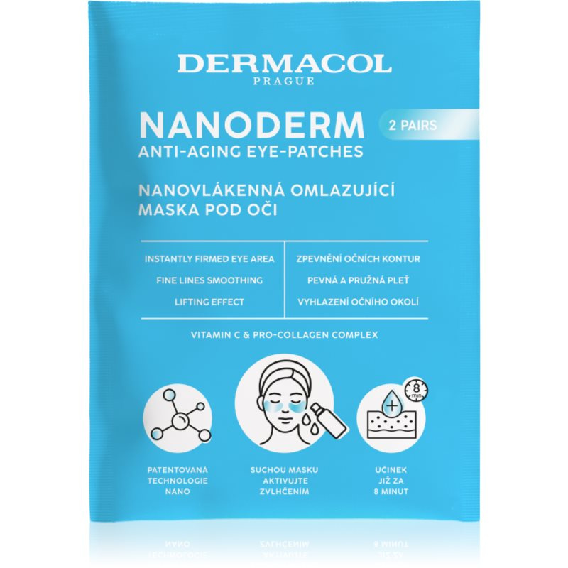 Dermacol Nanovlákenná omlazující maska pod oči Nanoderm Eye-Patches 1 pár
