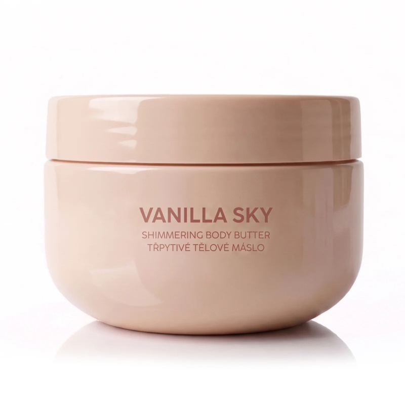 Dermacol Třpytivé tělové máslo Vanilla Sky Body Butter 200 ml
