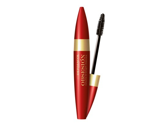 Dermacol Obsesión řasenka pro objem, délku a oddělení řas Black 12 ml