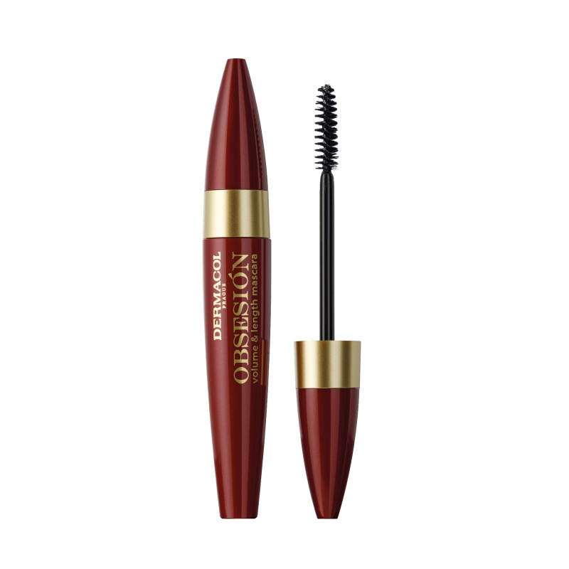 Dermacol Obsesión řasenka pro objem, délku a oddělení řas Black 12 ml