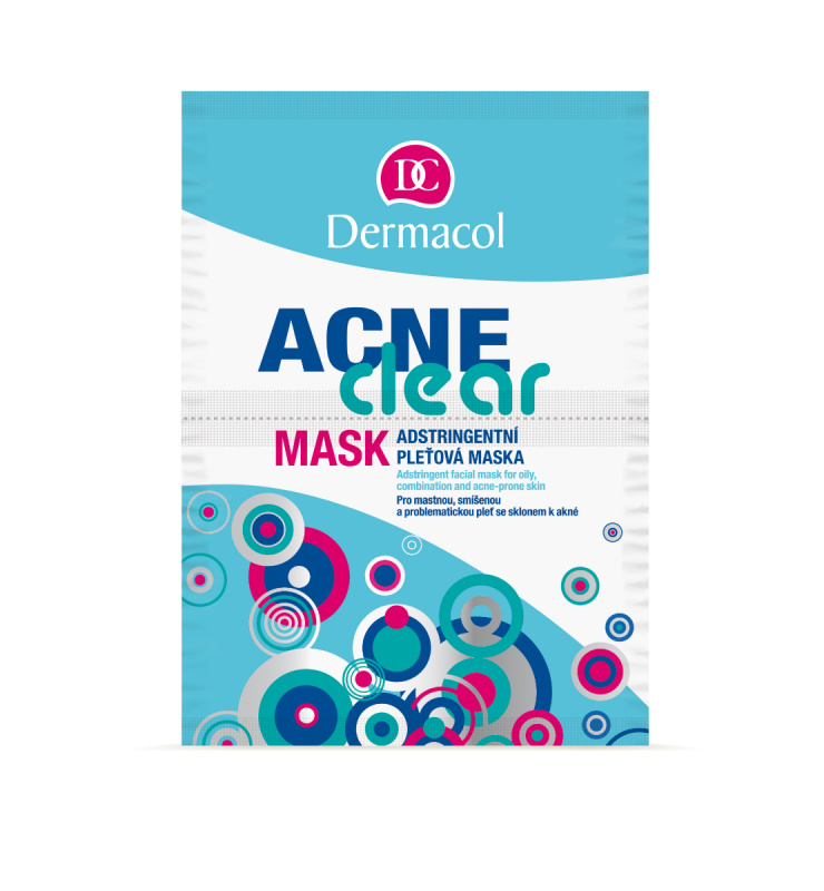 Dermacol Acne Clear pleťová maska pro problematickou pleť, akné 2x8 g