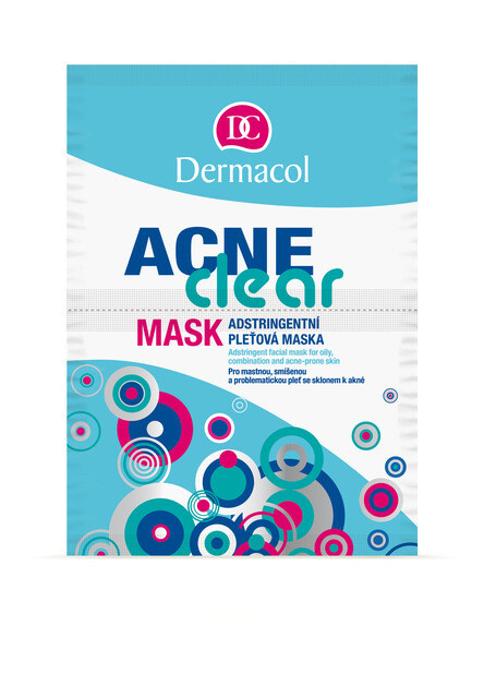 Dermacol Acne Clear pleťová maska pro problematickou pleť, akné 2x8 g