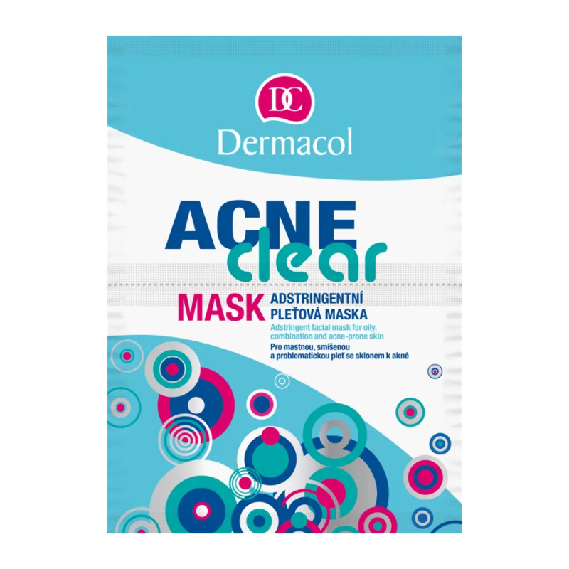Dermacol Acne Clear pleťová maska pro problematickou pleť, akné 2x8 g
