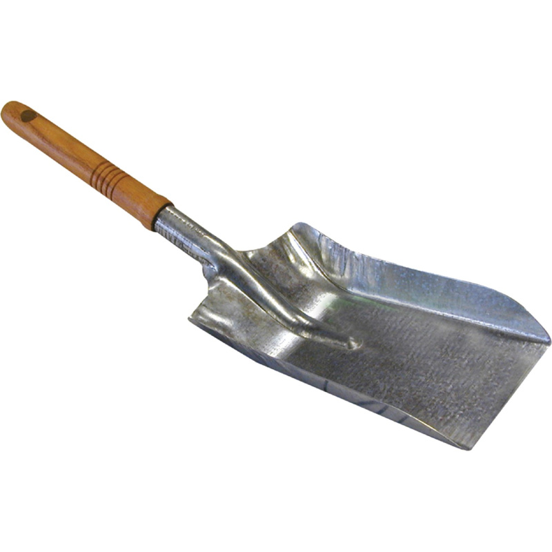 Lopatka na uhlí pozinkovaná s dřevěnou rukojetí