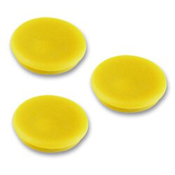 Magnety v plastu - průměr 40 mm, 10 ks, žluté