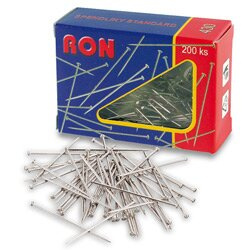 RON - špendlíky - poniklované, 200 ks