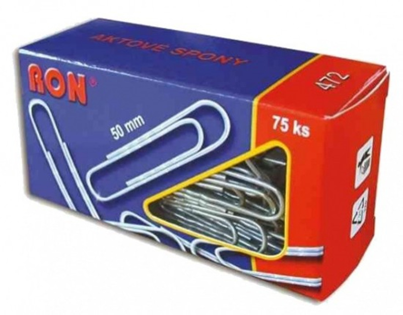 RON - kancelářské sponky - 50 mm, 75 ks