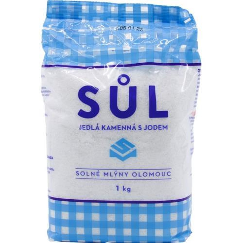Sůl jedlá s jodem a fluorem 1kg