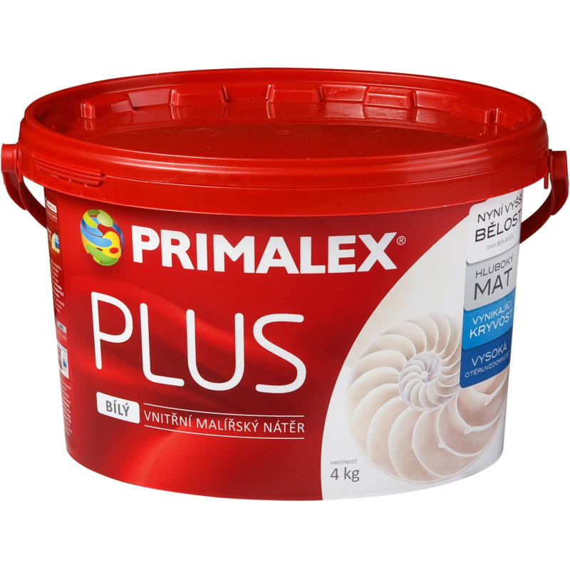 Malba interiérová PRIMALEX Plus bílá, 4 kg