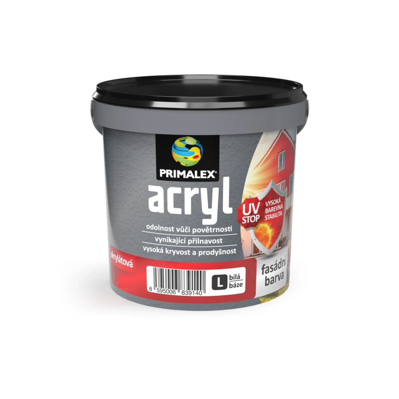 PRIMALEX ACRYL Fasádní báze L, bílá, 3 l