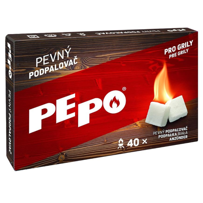 Pevný podpalovač - krabička PE-PO