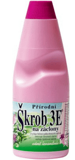 3E Tekutý škrob 500ml záclony růžový