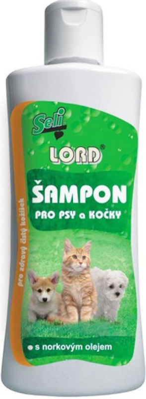 LORD šampon pro psy a kočky s norkovým olejem 250 ml