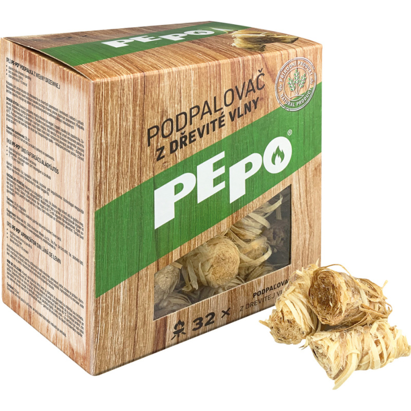 PE-PO Dřevitá vlna 32 podpalů