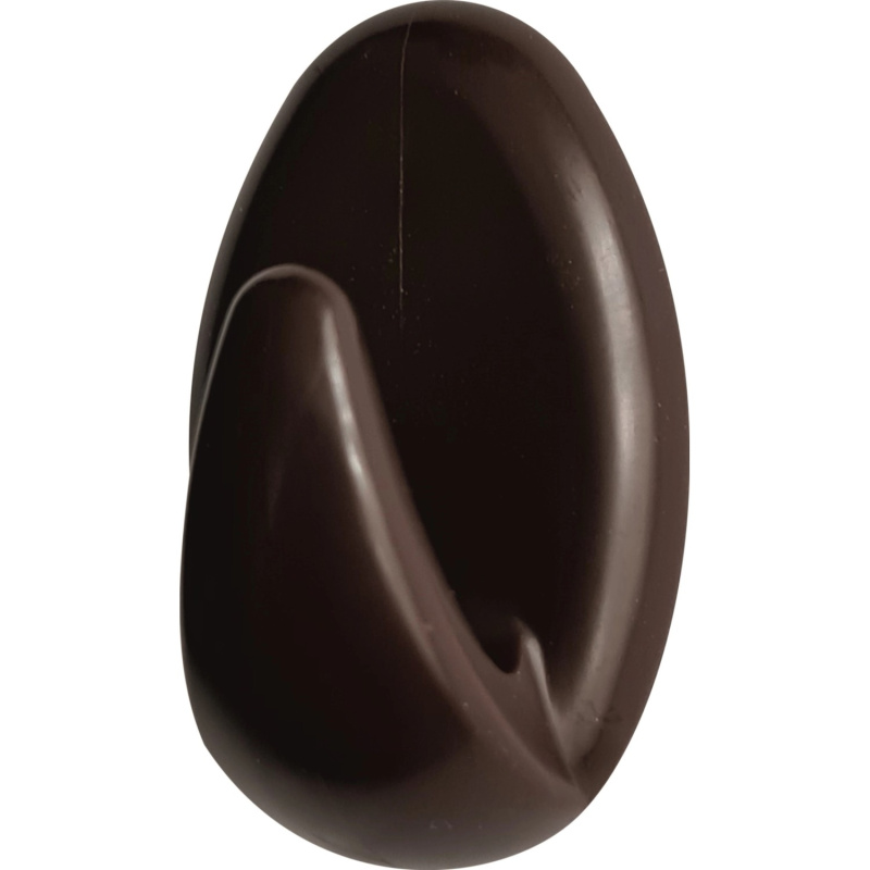 D.I.P. Háček samolepicí QF typ 1, plast, tmavě hnědá, 2 ks