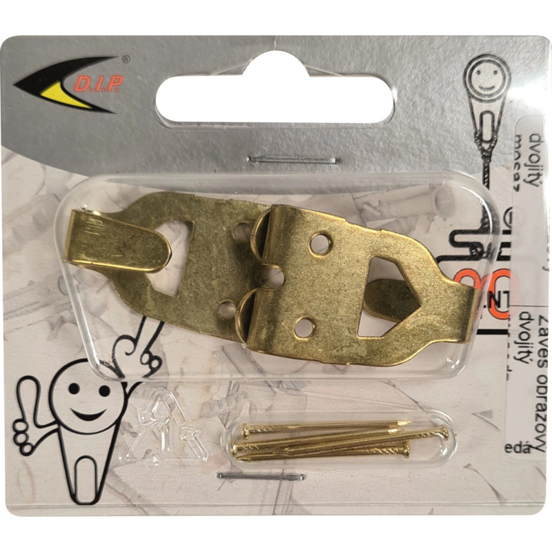 D.I.P. Závěs obrazový Orjan duo, mosaz, 2 ks