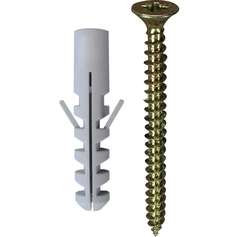 D.I.P. Hmoždinka s křidélky a s vrutem, znz, 8 PA, 5 ks