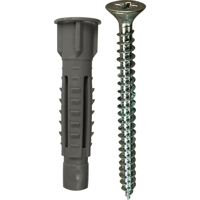 D.I.P. Hmoždinka víceúčelová s lemem a vrutem, znb, 8 PA, 5 ks