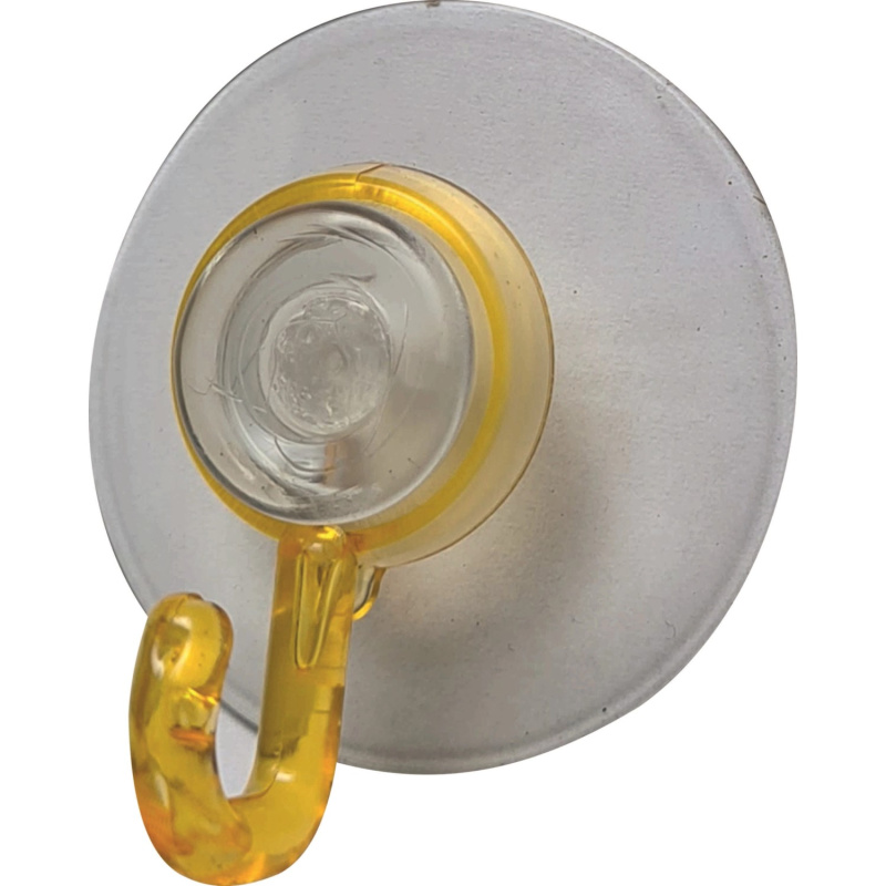 D.I.P. Přísavný háček QF typ 3250, plast, transparentní oranžová, 2 ks