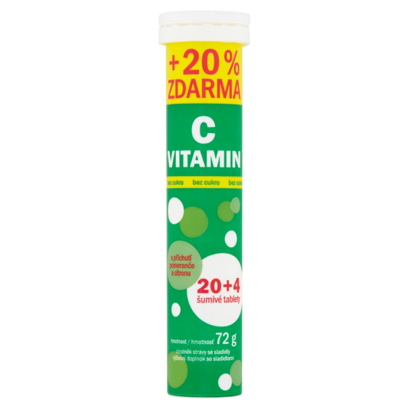 Vitar Vitamín C 24 šumivých tablet 72g