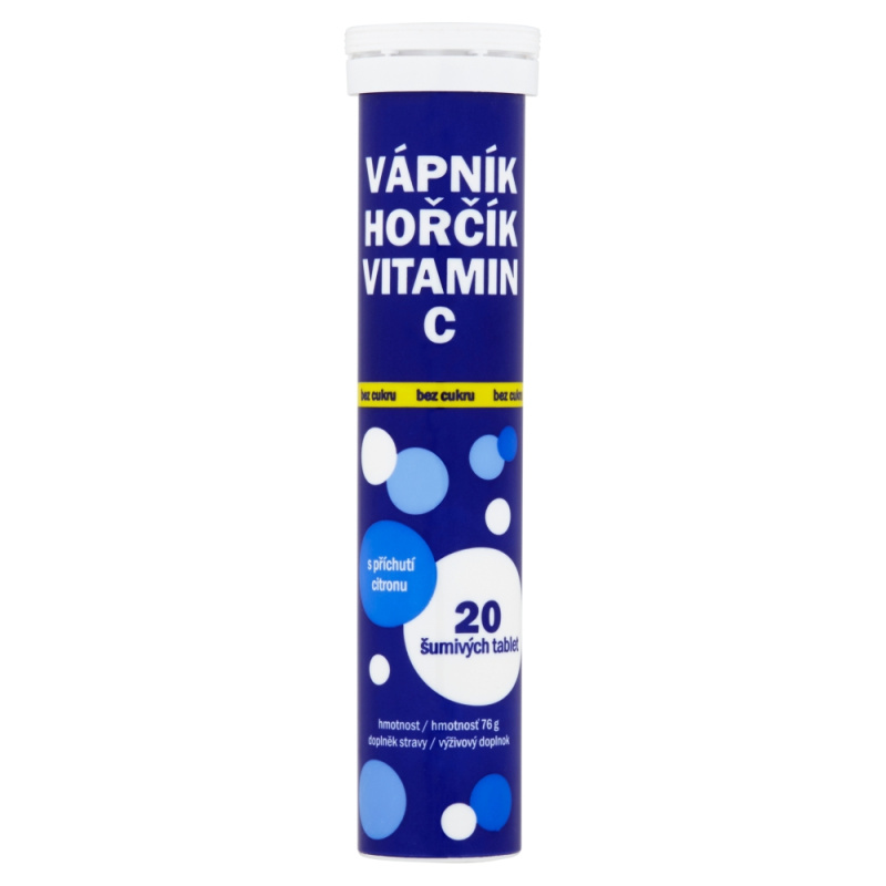Maxi Vita Vápník + hořčík + vitamin C - bez cukru