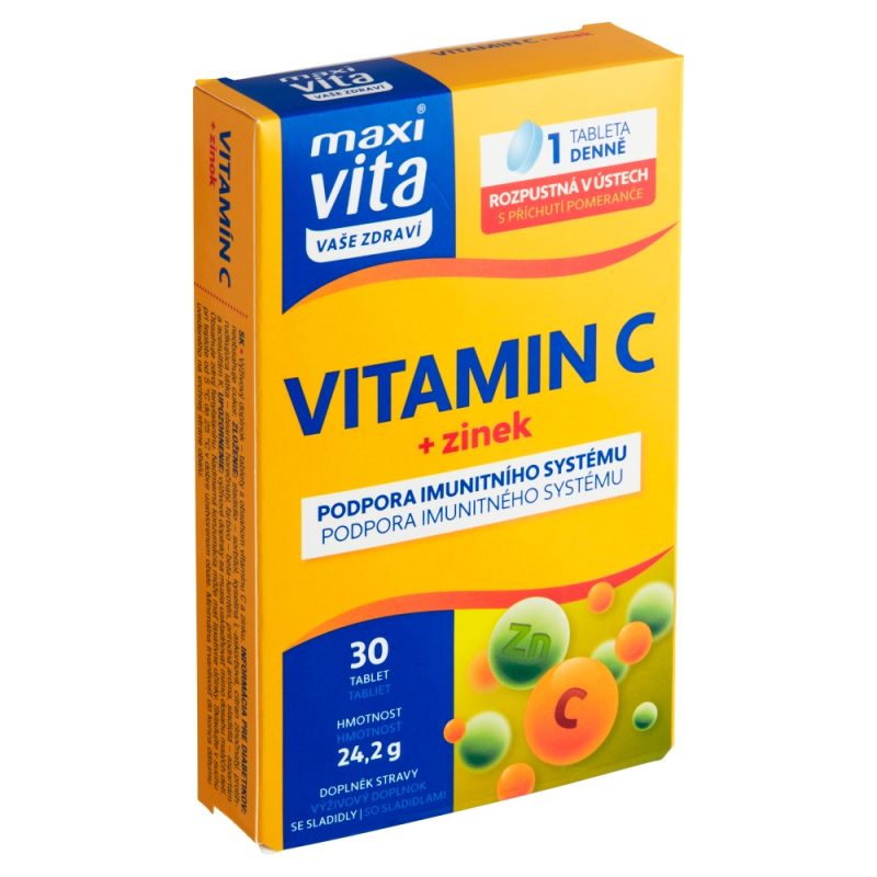 Maxi Vita Vitamin C+zinek tbl.30