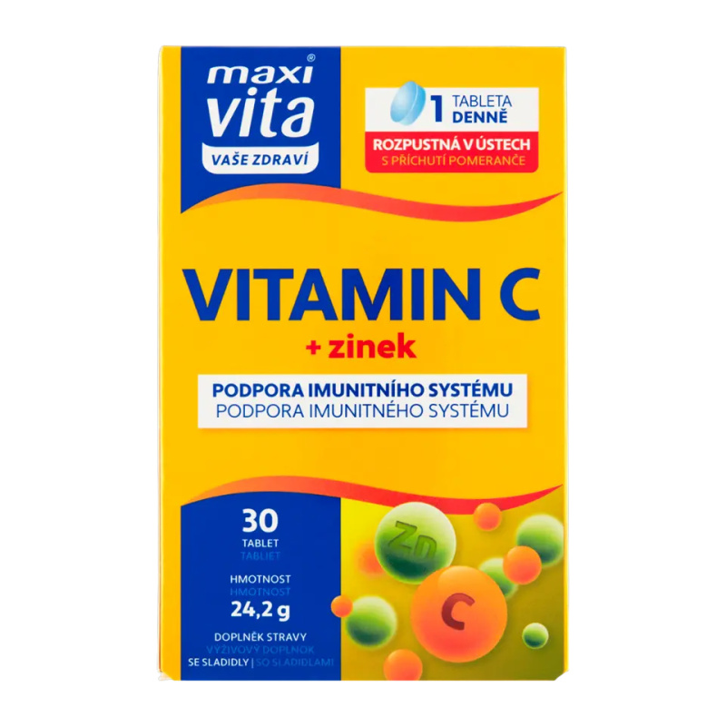 Maxi Vita Vitamin C+zinek tbl.30