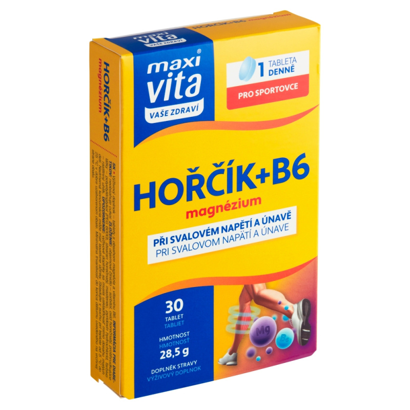 MAXIVITA Hořčík + B6 magnézium 30 tablet