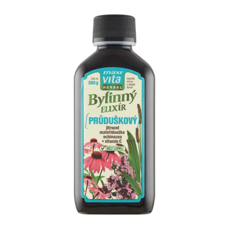Maxivita Herbal Bylinný elixír Průduškový 200 ml