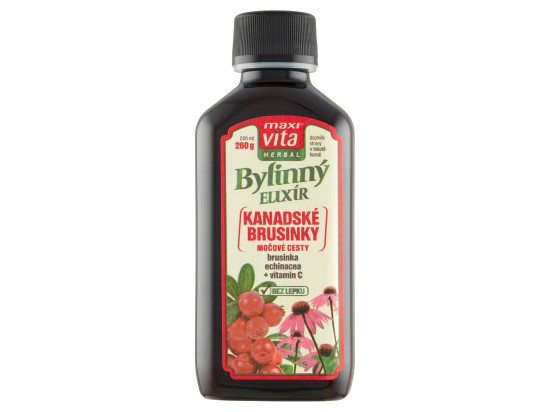 Maxi Vita Herbal Bylinný elixír Brusinky