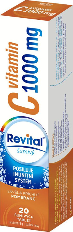 Revital C vitamin 1000mg pomeranč tbl.eff.20