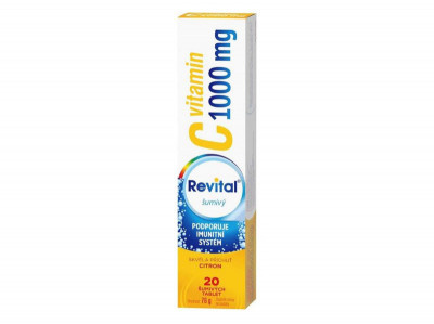 REVITAL Vitamin C 1000 mg citron 20 šumivých tablet