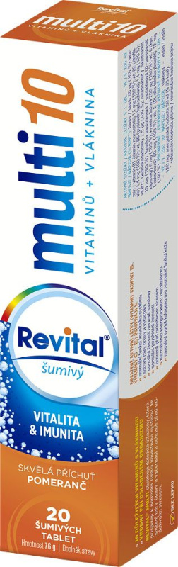 REVITAL Multi Pomeranč 20 šumivých tablet