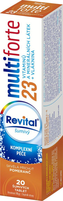 REVITAL Multi Forte Pomeranč 20 šumivých tablet