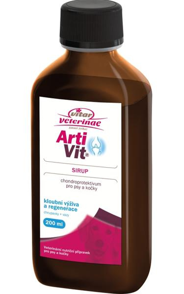 VITAR Veterinae ArtiVit Sirup 200ml+1 X DentON 50g ZDARMA 