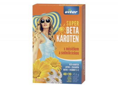 Vitar Super Beta-karoten s měsíčkem a sedmikráskou, 60 tablet
