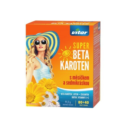 VITAR Super beta-karoten s měsíčkem a sedmikráskou 80+40 tablet