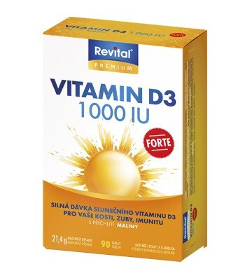 Vitar Vitamin D3 FORTE 1000 IU - 90 tablet