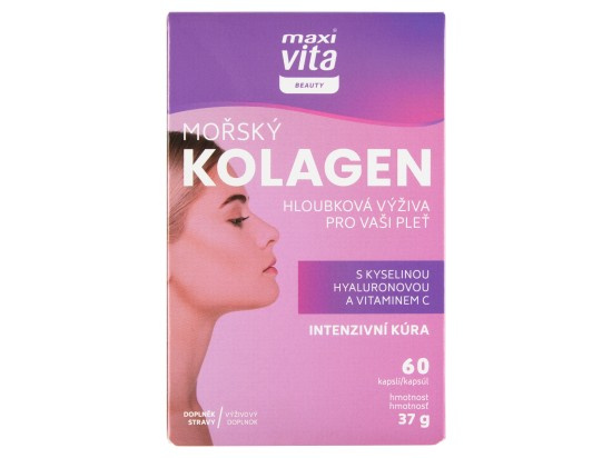 Maxi Vita Beauty Mořský kolagen+kys.hyalur.cps.60