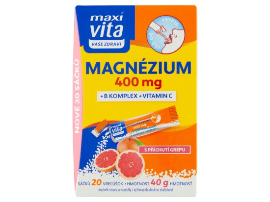 Maxi Vita Magnézium 400mg+B komplex+vit.C 20x2g