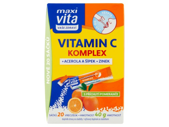 Maxi Vita Vitamin C komplex + acerola + šípek + zinek