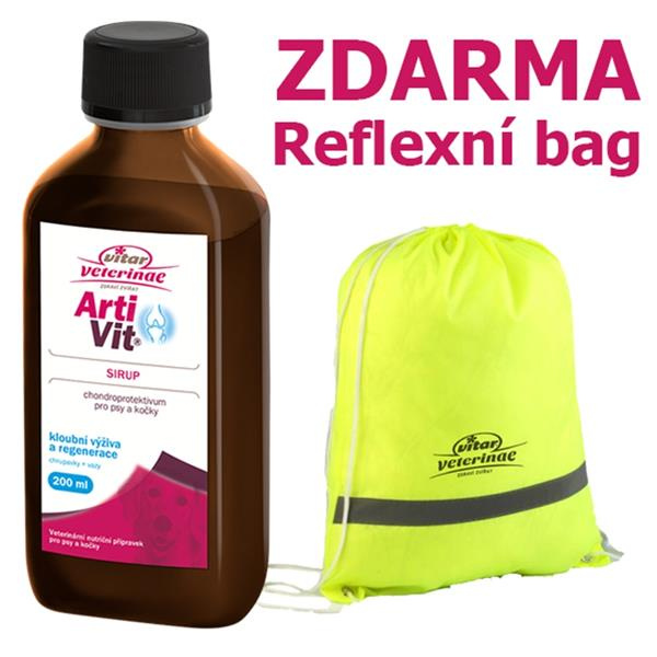 VITAR Veterinae ArtiVit Sirup 200ml+reflex batůžek