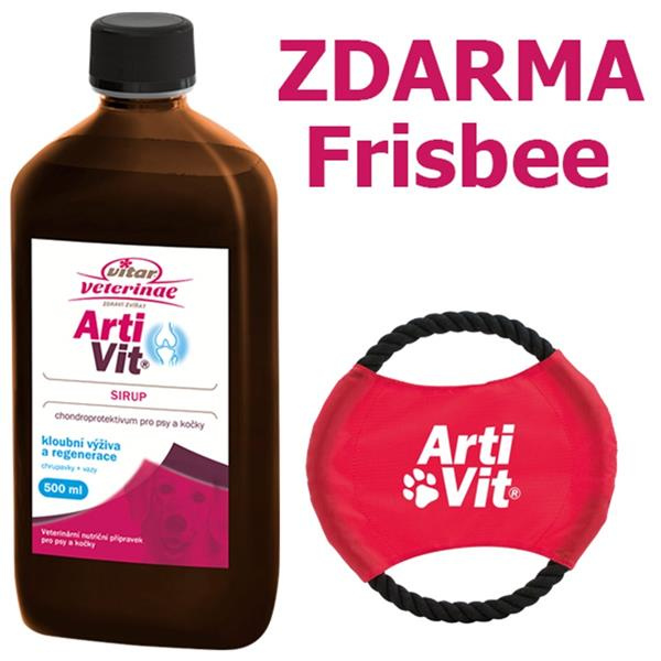 VITAR Veterinae ArtiVit Sirup 500ml+frisbee