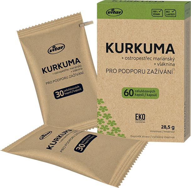 VITAR EKO Kurkuma + ostropestřec 60 kapslí